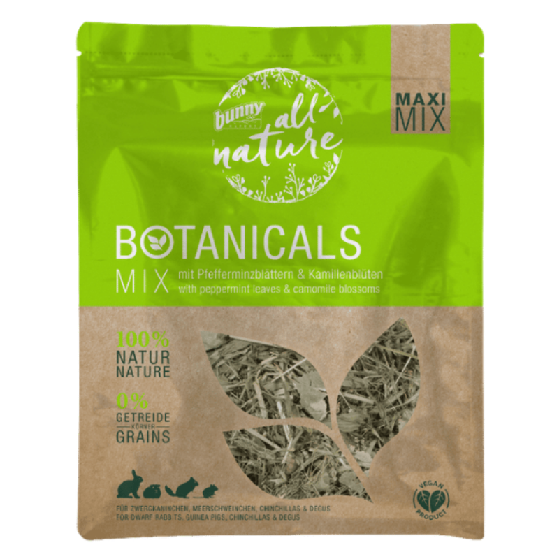 Botanicals Maxi Mix med pebermynteblade og kamilleblomster (400g)