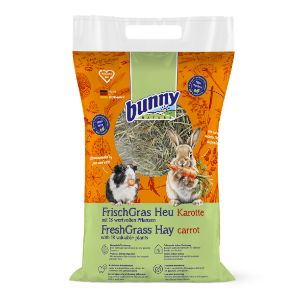 Bunny Nature FreshGrass Hø - med gulerødder (500g)