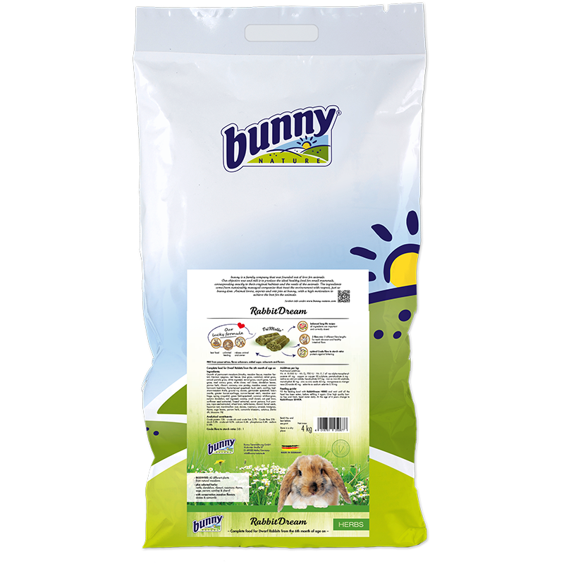 RabbitDream HERBS (4 kg) - kaninfoder med ekstra urter