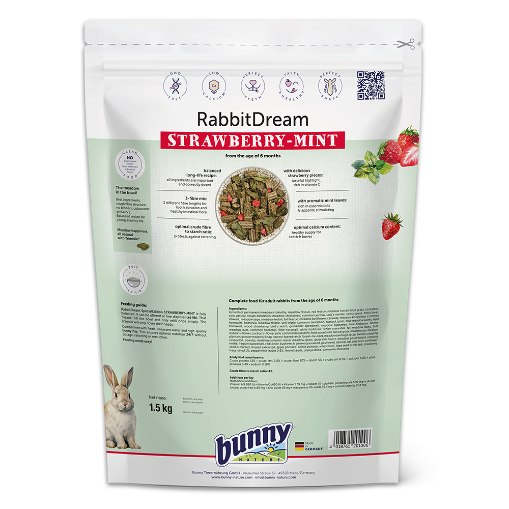 RabbitDream SPECIAL EDITION STRAWBERRY-MINT bagside
