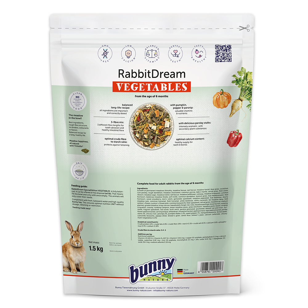 RabbitDream SPECIAL EDITION VEGETABLES 1,5 kg