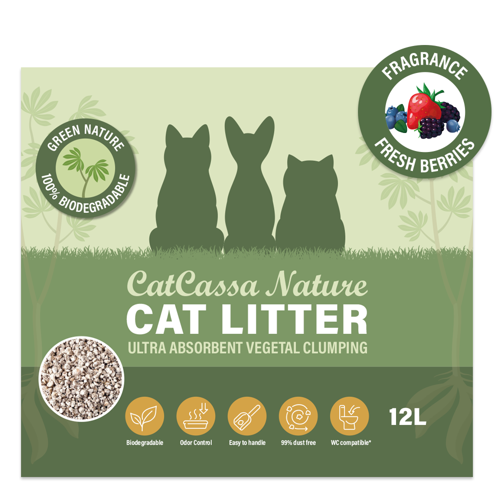 CatCassa Nature Kattegrus (Bær) 5,45 kg