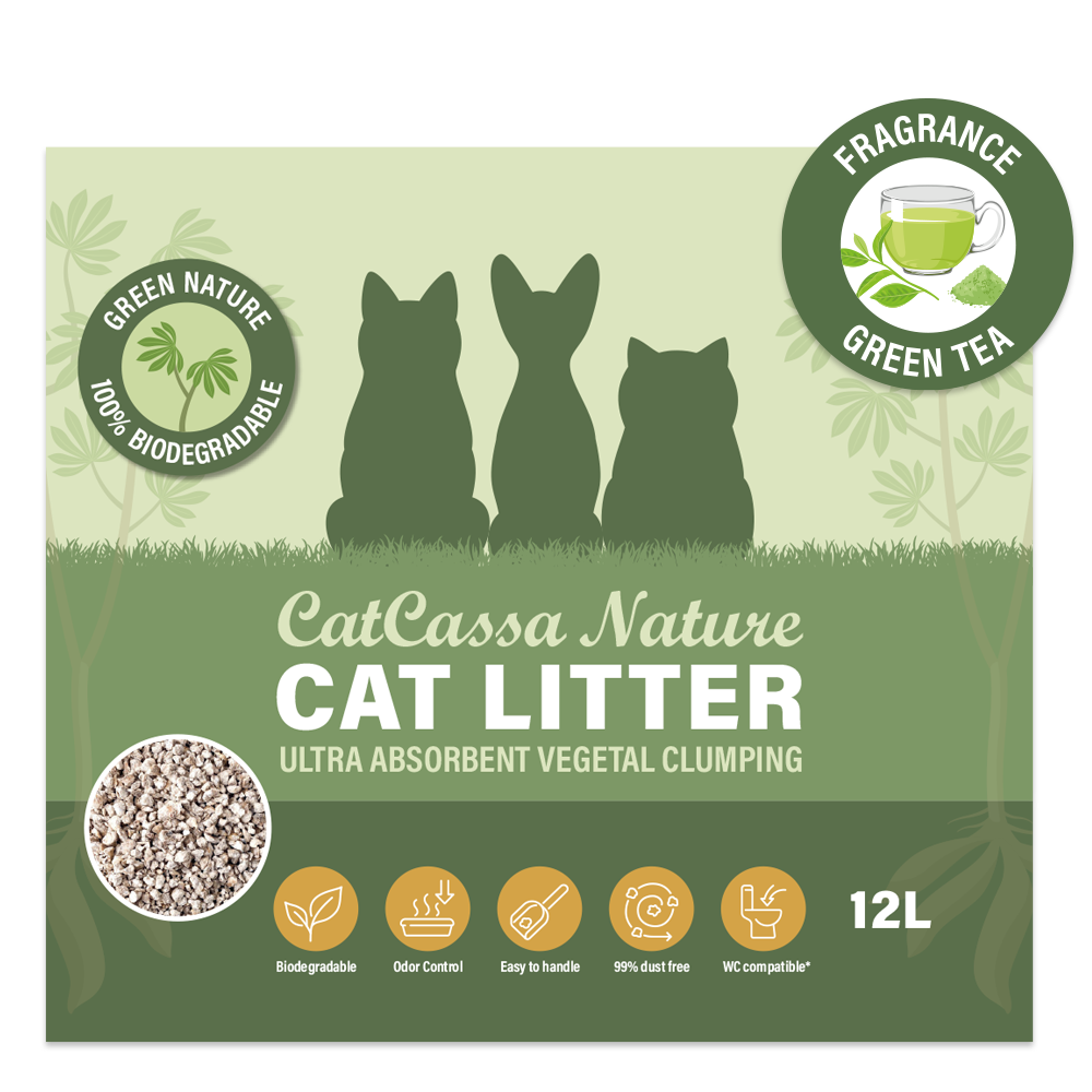 CatCassa Nature Kattegrus (Grøn Te) 5,45 kg
