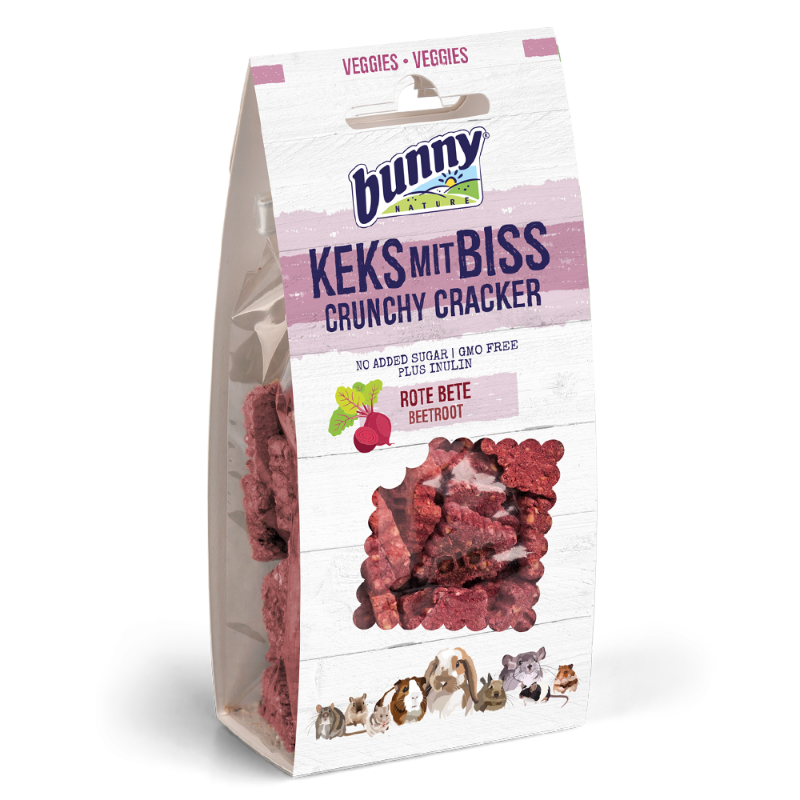 Bunny Nature Cruncy Crackers - med rødbede  til kaniner og gnavere