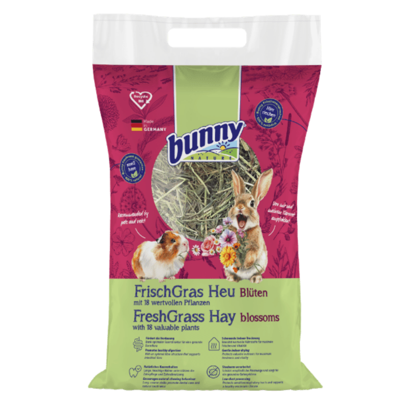 Bunny Nature FreshGrass Hø - med blomster (500 g)