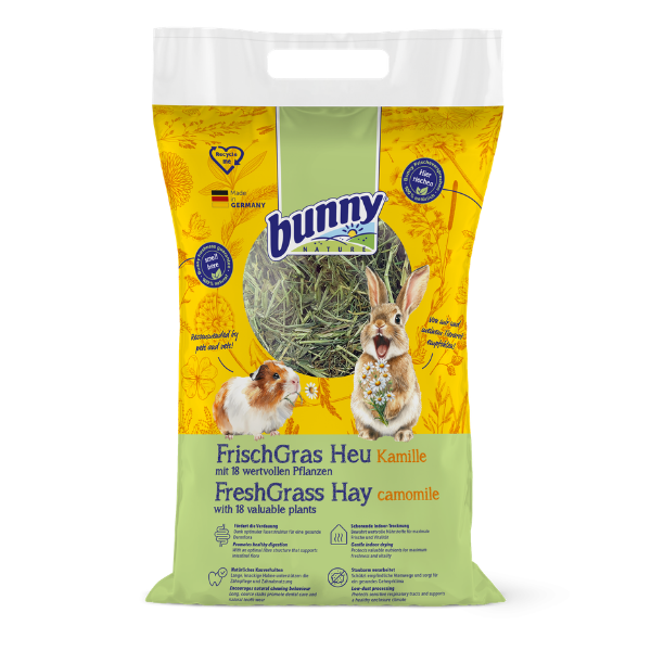 Bunny Nature FreshGrass Hø - med kamilleblomster (500g)