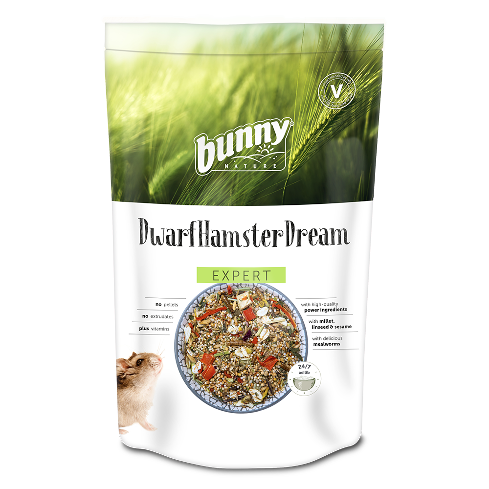 Bunny Nature - DwarfhamsterDream EXPERT 500 g - foder til hamstere